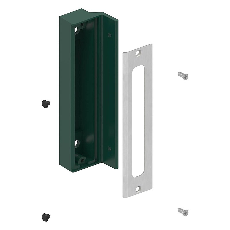stop for GTS 2 mesh door lock, RAL 6005 moss green
