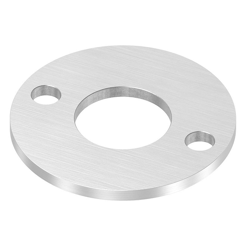 Anchor plate Ø 100x6mm, with longitudinal grinding, AISI316