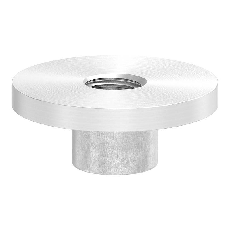 Plate, Ø 33.7mm, for welding on, AISI304