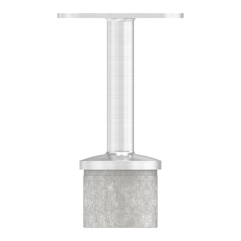 Tube end plug with pin for LED handrail, AISI316