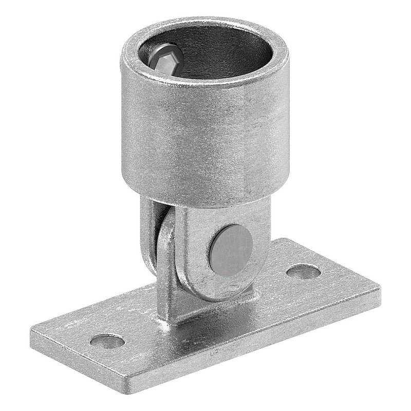 Wall bracket with 2 holes, for pipe Ø 42.4mm