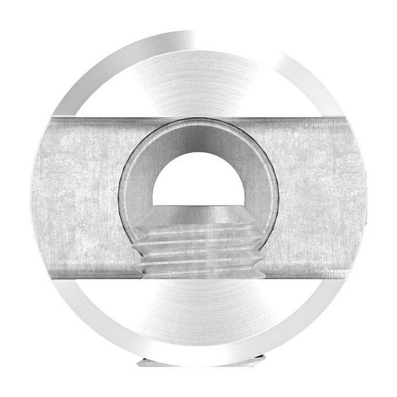 Plate holder for tube 42.4 mm, AISI304