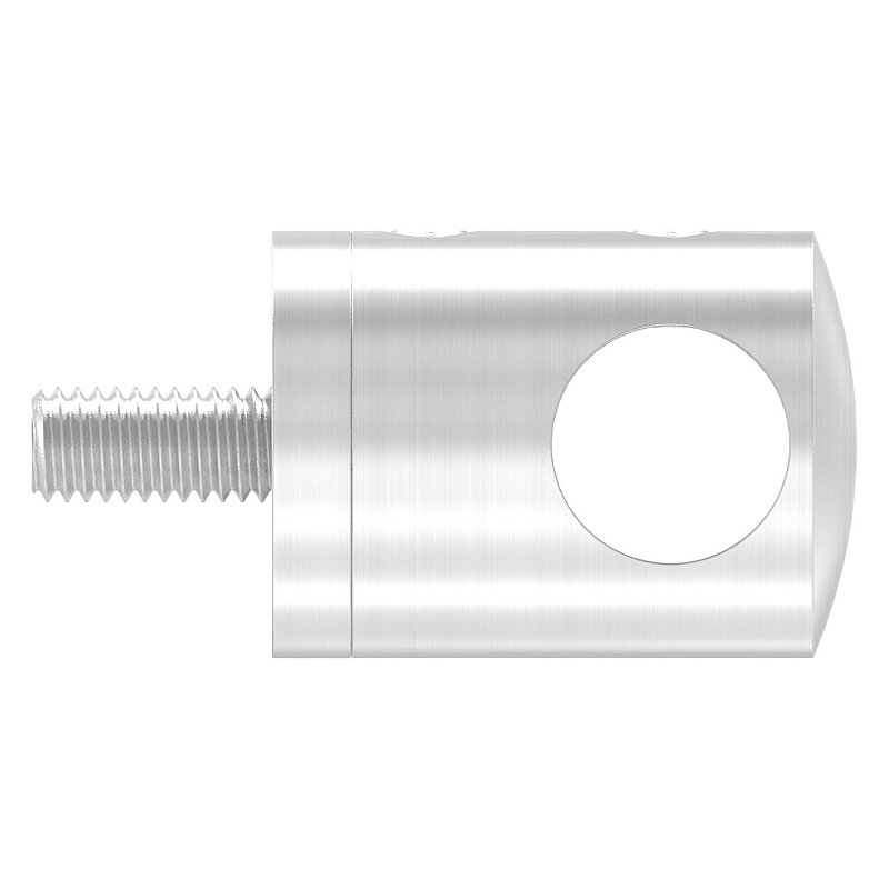 Querstabhalter für geraden Anschluss, 12,2mm Bohrung, V4A