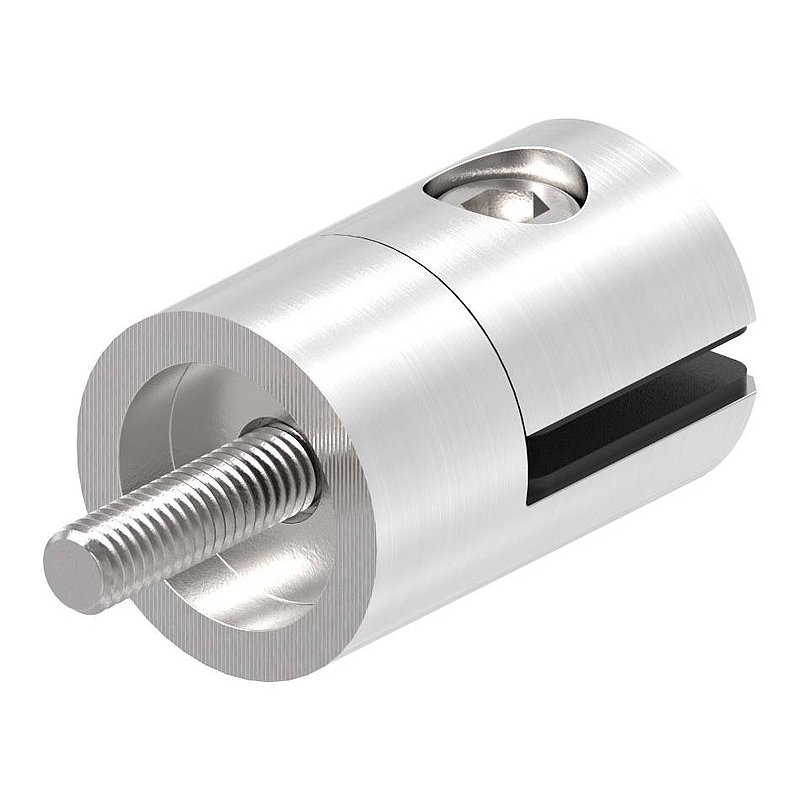 Support de tôle, Ø 25mm, jonction: droite, V2A