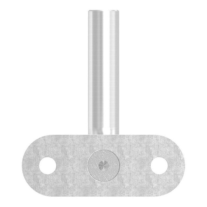 Bügel Ø 12mm mit gerader Handlaufanschlussplatte, V2A