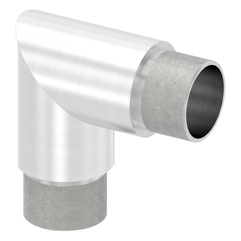 Eckstück 90°, für Rohr 33,7x2,5mm, V2A