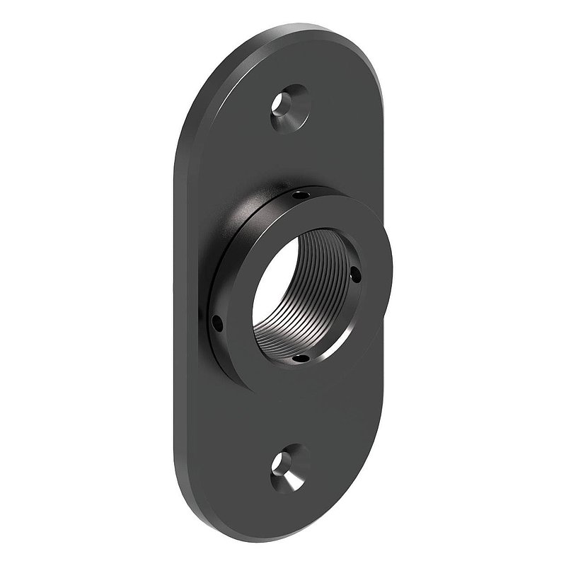 Montageplatte oval: 65x140mm