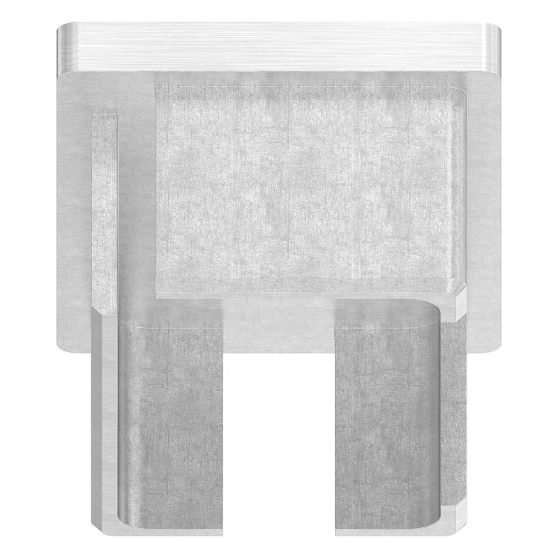 Push-in cap, for tube 60x40x2.0mm, with M8 thread, AISI304