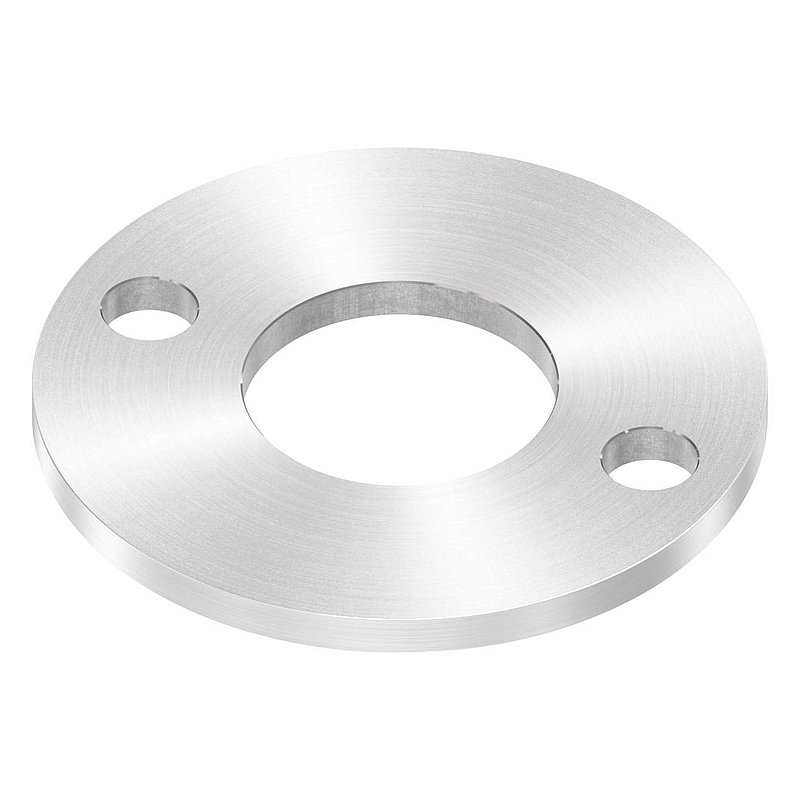 Anchor plate Ø 100x6mm, with round grinding, AISI304