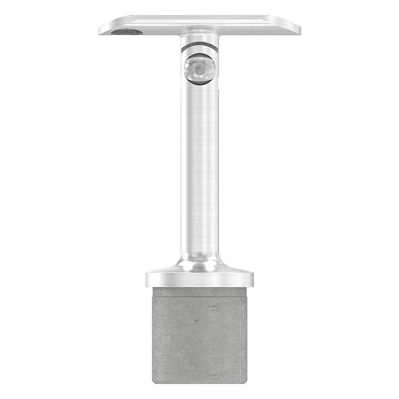 Tube end plug with joint and plate, for 33.7x2.0mm, AISI304