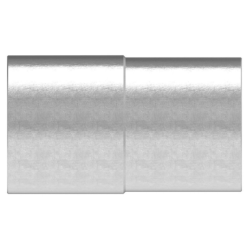 Verbindungsstück von 42,4x2,5mm auf 42,4x2,0mm, V2A