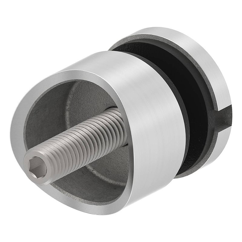 Glass point holder 30mm, connection: 48.3mm, AISI304