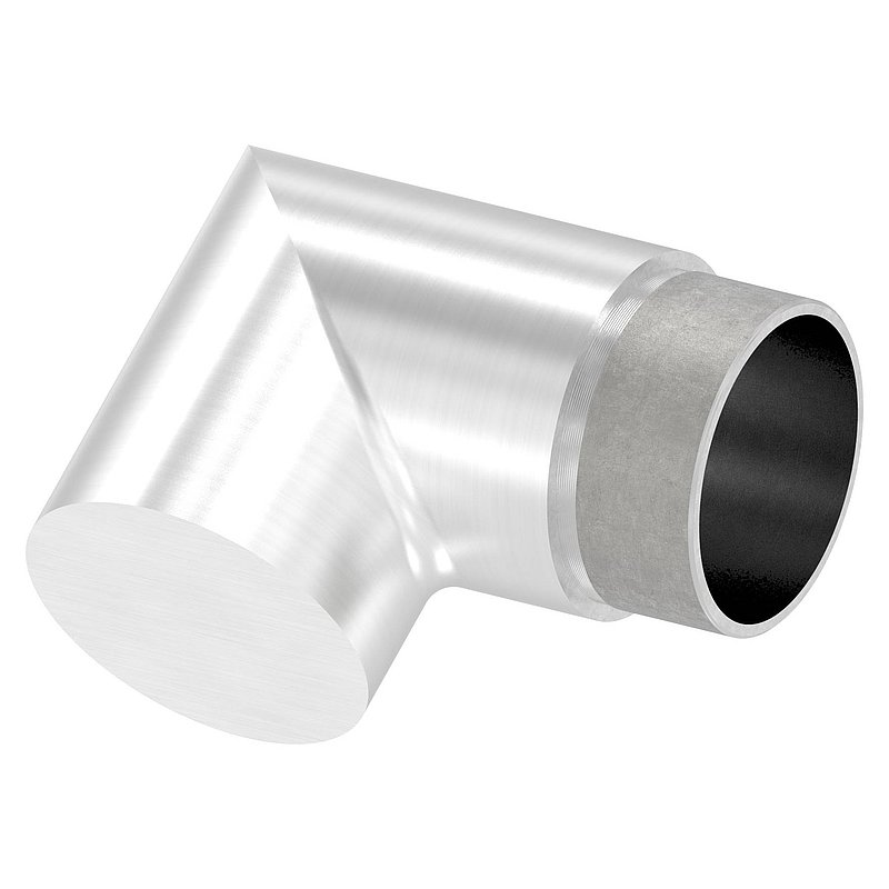 Endbogen 90°, für Rohr 48,3x2,0mm, V2A