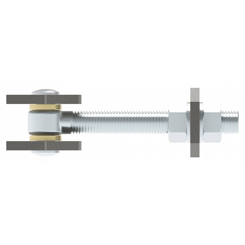Door hinge M20, galvanised