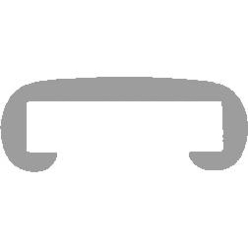 Kunststoffhandlauf für 30x8mm, anthrazitgrau