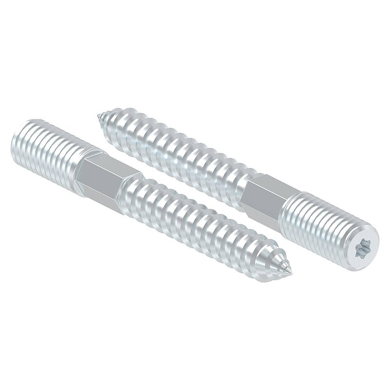 Stockschraube M10x80mm, Stahl verzinkt