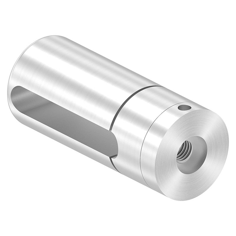 Brenk Grundhalter für Flachstäbe 50x8mm, ALU