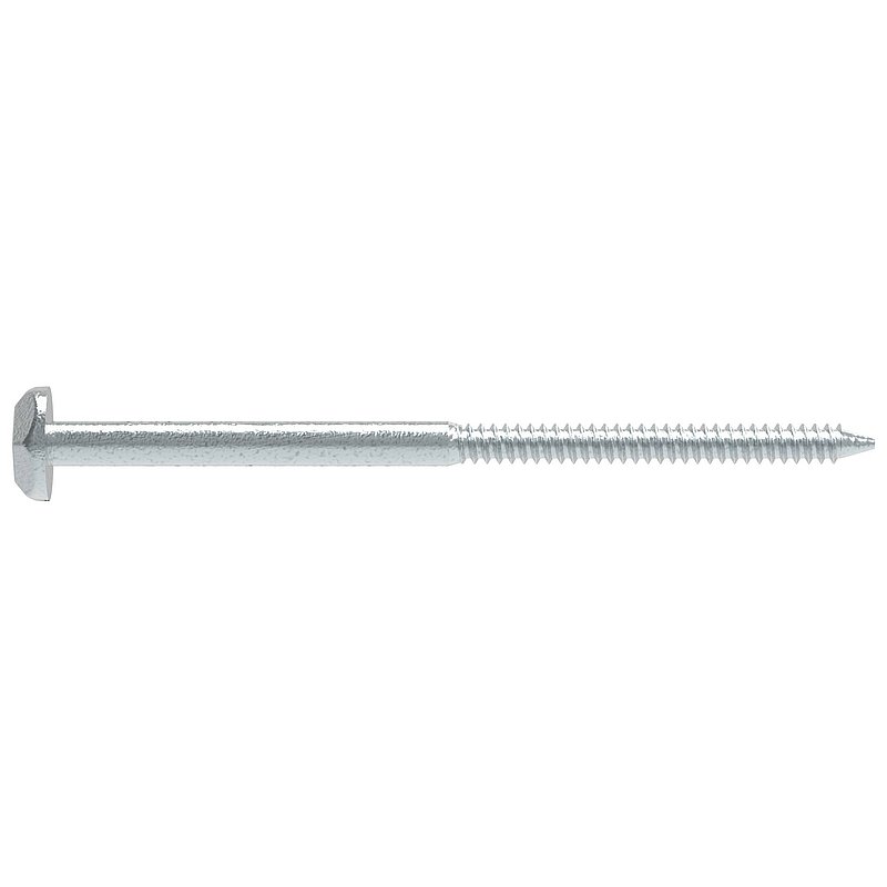 Safety screw 7x120mm, galvanised steel - blue passivated