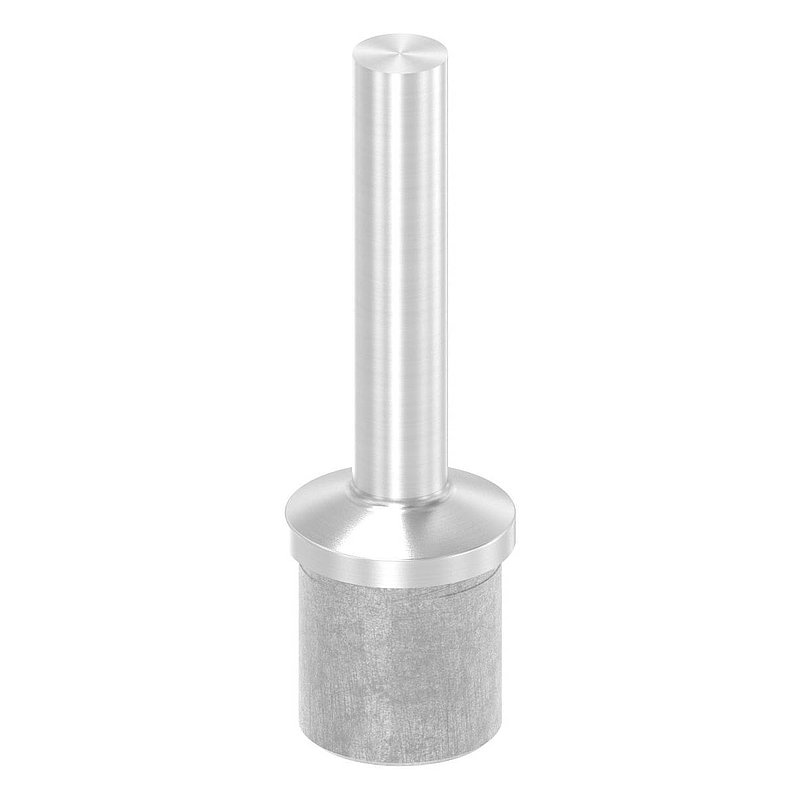 Bouchon pour extrémité de tube avec tige pour tube 33,7x2,0mm, V4A