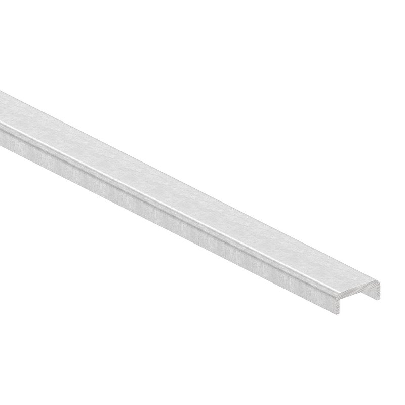 Kantenschutz EXTRA SLIM, für Glas 10,00 - 11,52mm, L: 6000mm, Aluminium roh