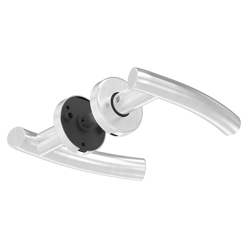 Paire de poignée de porte, pivotante, V2A