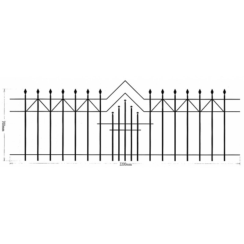 Fence panel, 700x2200mm