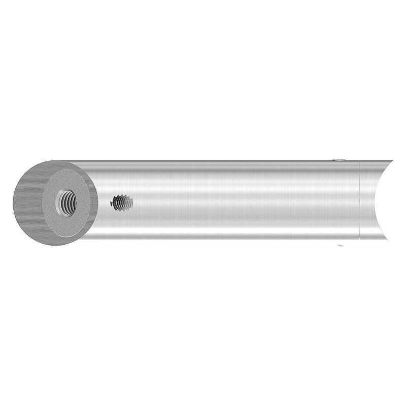 Support de tube incliné, avec raccordement en tube de Ø 33,7mm, V2A
