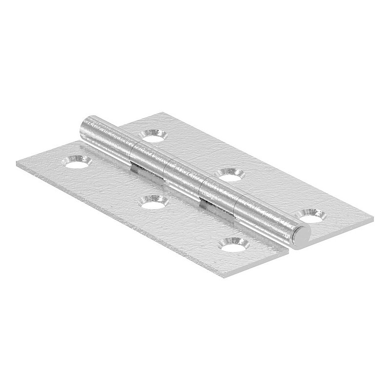 Charnière acier inoxydable 60x35mm avec tige fixe, V2A