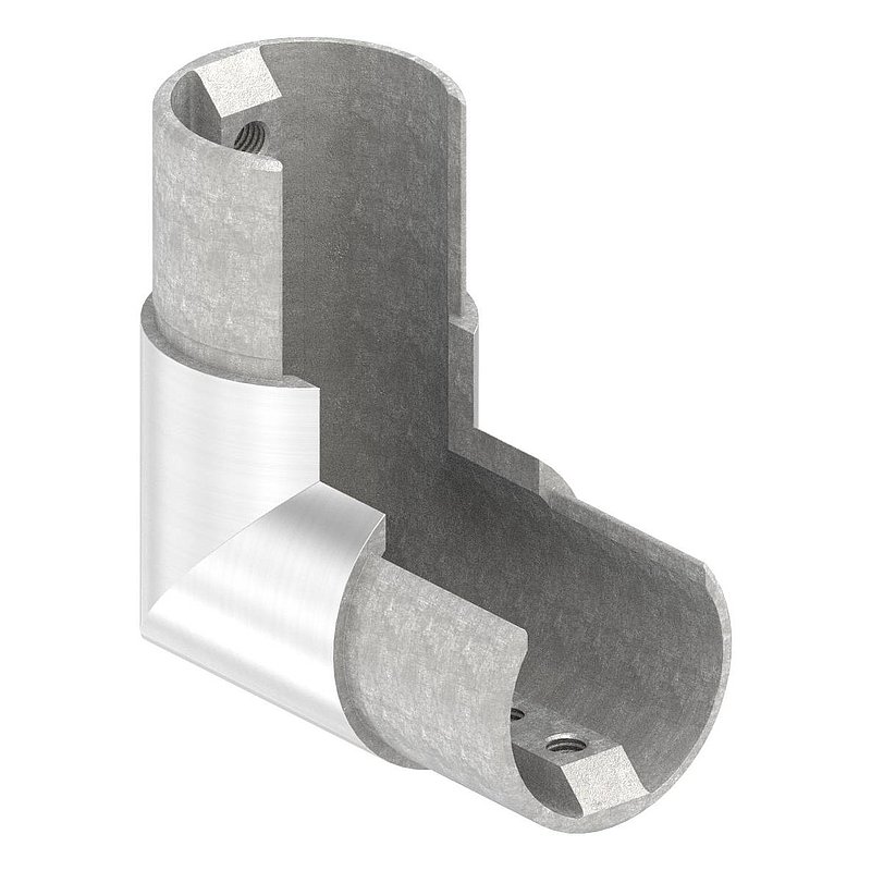 Raccord angle vertical à 90°, pour Ø 42,4mm, V2A