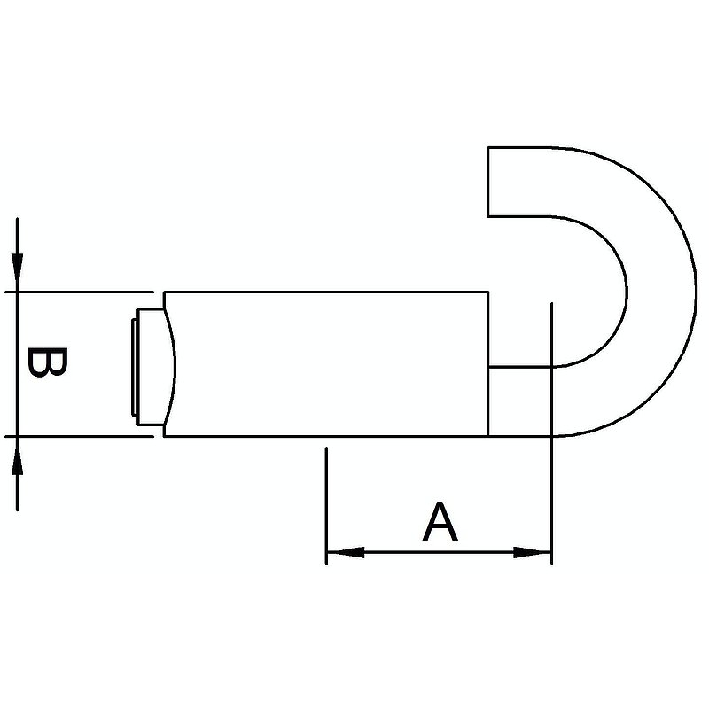 Stellring mit Haken, für Rohr Ø 48,3mm