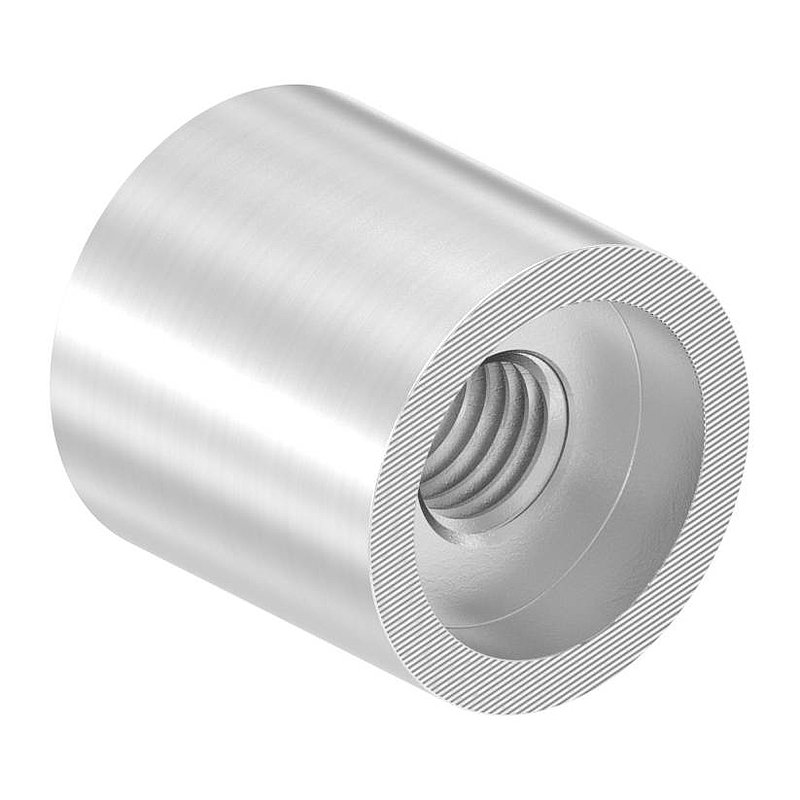 Wandhalter beide Seiten flach, Länge 25mm, V2A