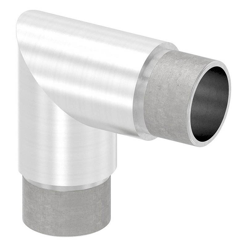 Eckstück 90°, für Rohr 33,7x2,0mm, V4A