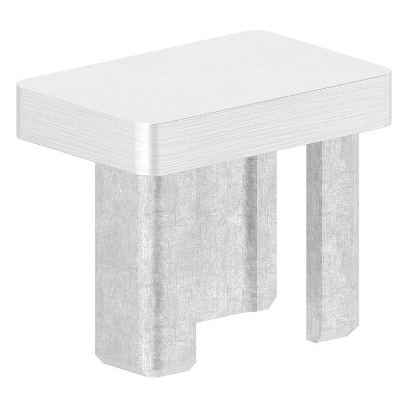 Push-in cap, for tube 30x20x2.0mm, AISI316
