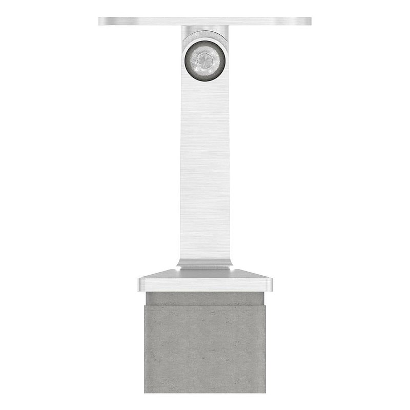 Rohrabschlussstopfen mit Gelenkstift für Rohr 40x40x2mm, V2A