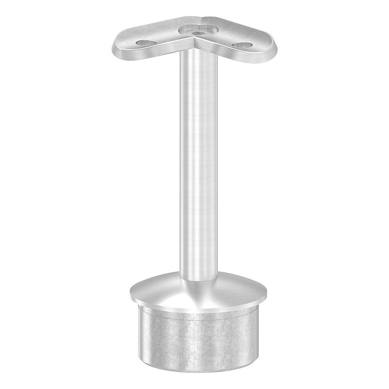 Rohrabschlussstopfen für Rohr 42,4x2,5mm, Haltepl. 42,4mm 90°, V2A
