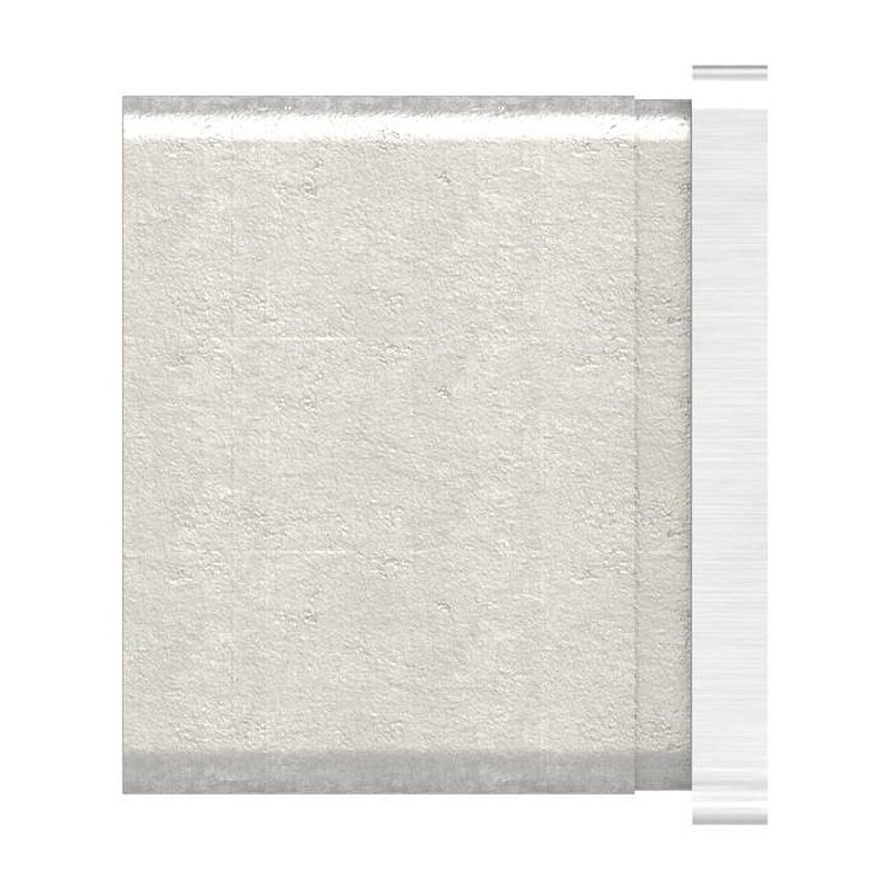 Embout, plat, tube rectangulaire à fond de gorge 60x40x1,5mm, V2A