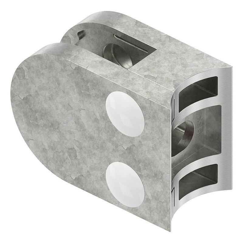 Pince à verre modèle 30, jonction: 33,7mm, zinc brut