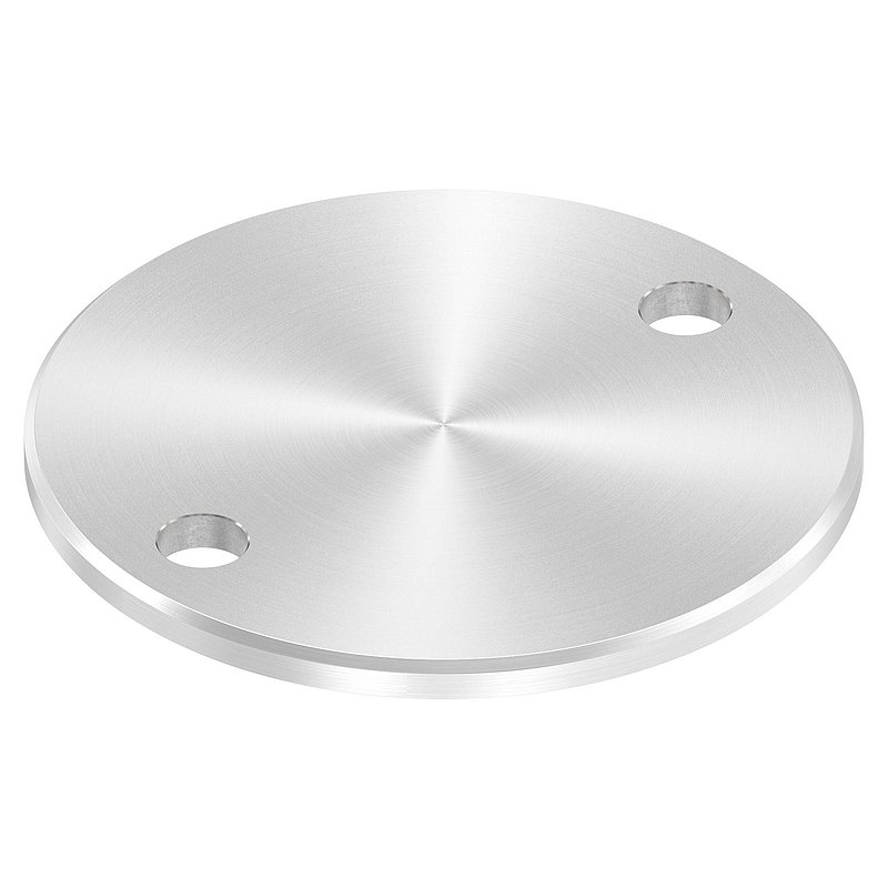 Ankerplatte Ø 120x6mm, mit Rundschliff und Fase, V2A