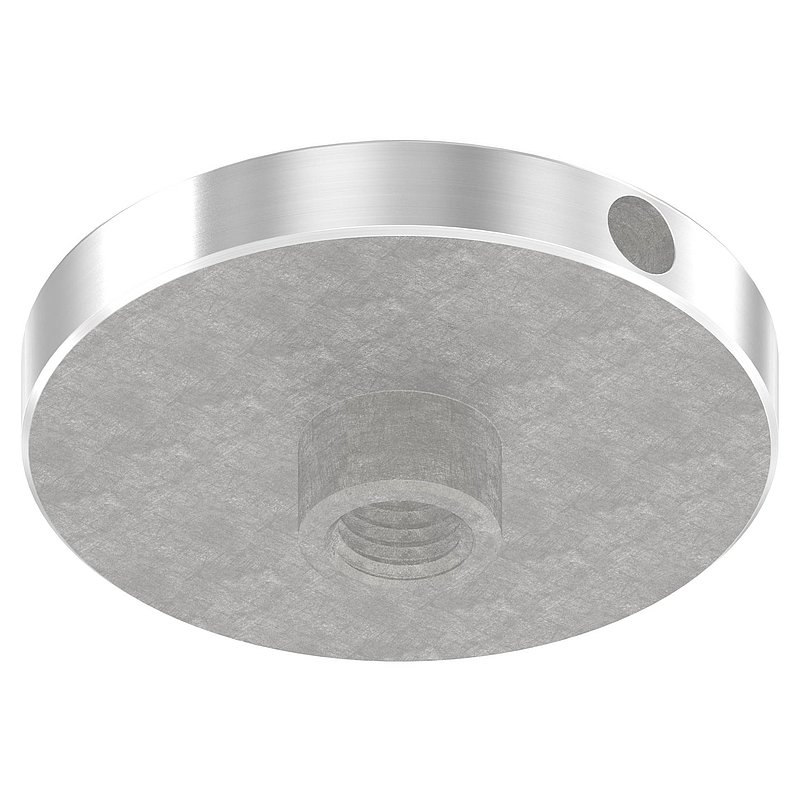 Upper part for 52mm glass point holder, AISI304