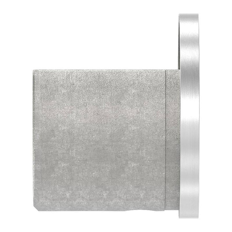 End cap, flat, for slotted tube 42.4 mm, AISI316