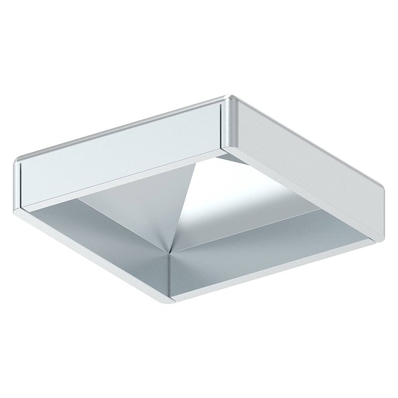 Pillar cover for tube 30x30mm, galvanised