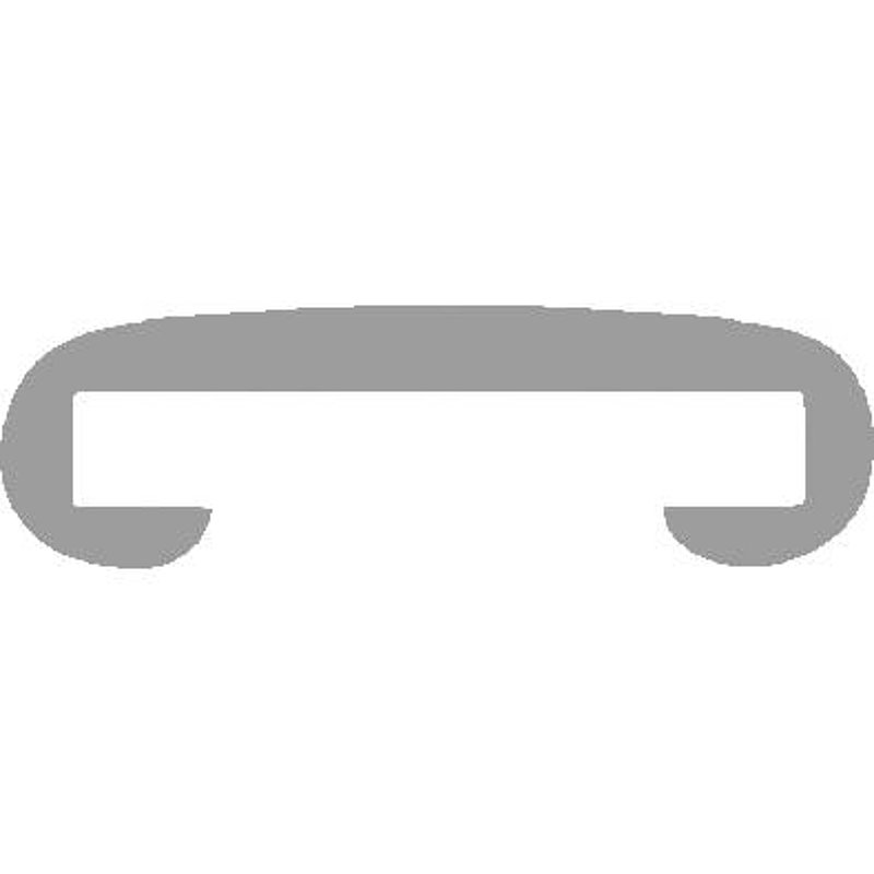 Kunststoffhandlauf für 50x8mm, schwarz