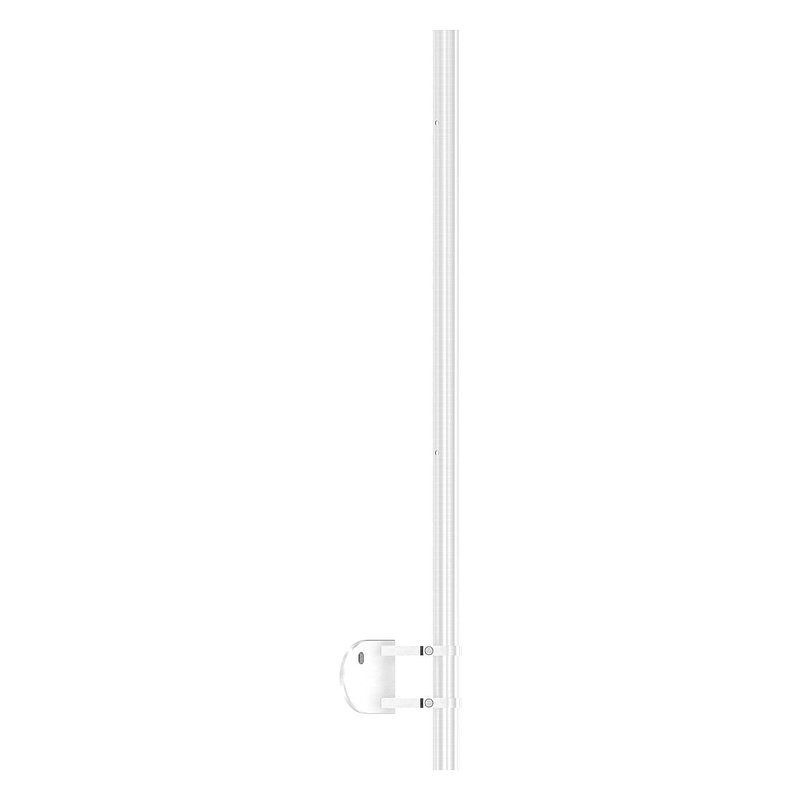 Edelstahlpfosten V2A zur Wandmontage für 90° Außeneck, H: 1190mm