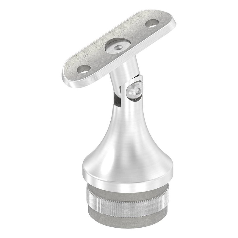 Rohrabschlussstopfen mit Gelenk und Platte, für 42,4x2,0mm, V2A