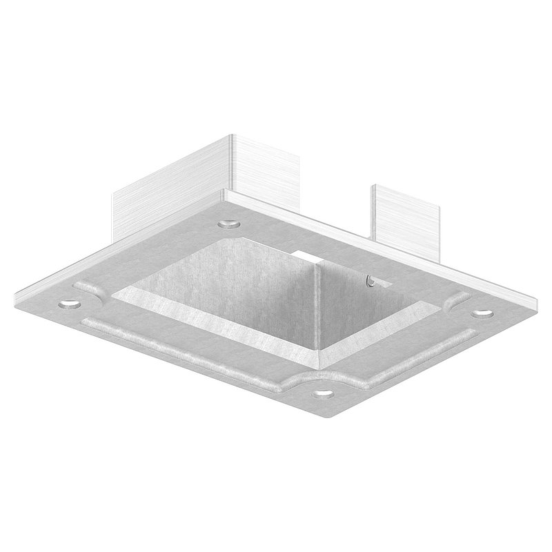 Wandbefestigung für Nutrohr 60x40mm, V2A