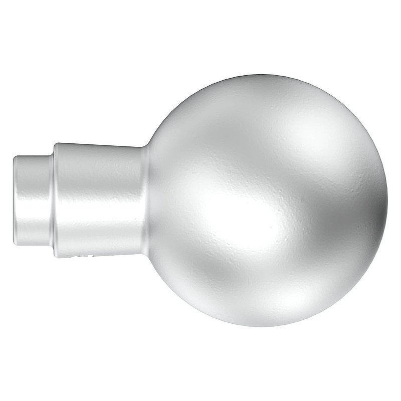 Poignée de porte boule fixe droite