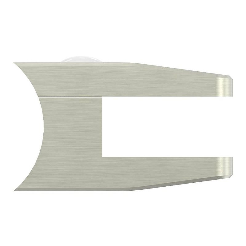 Pince à verre modèle 35, jonction: 48,3mm, aspect inox