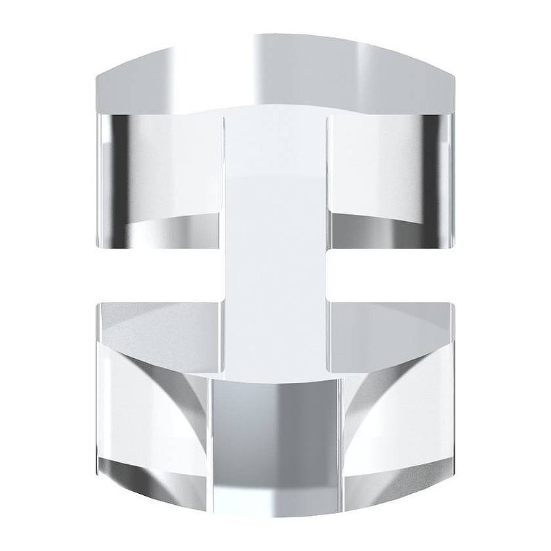 Glass leveller for all-glass railings, for glass 16.76 - 17.52 mm