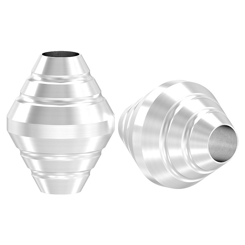 Zierhülse für 12mm Rundmaterial, V2A