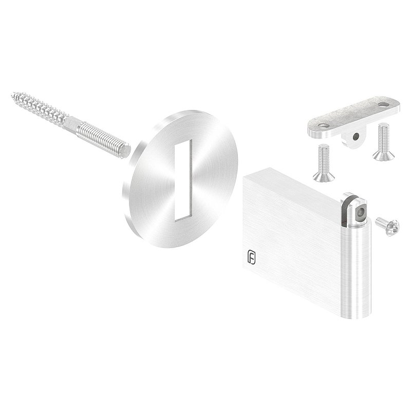Sensa Design 2, pour tube 42,4mm, avec articulation pour inclinaison, V2A